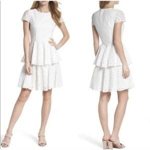Gal Meets Glam Daisy Tiered Lace Ruffle Dress Womens Plus Size 20 NWT $220